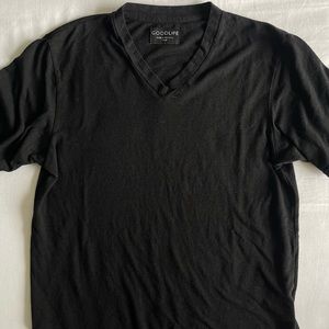GOODLIFE V-Neck Tee in Black